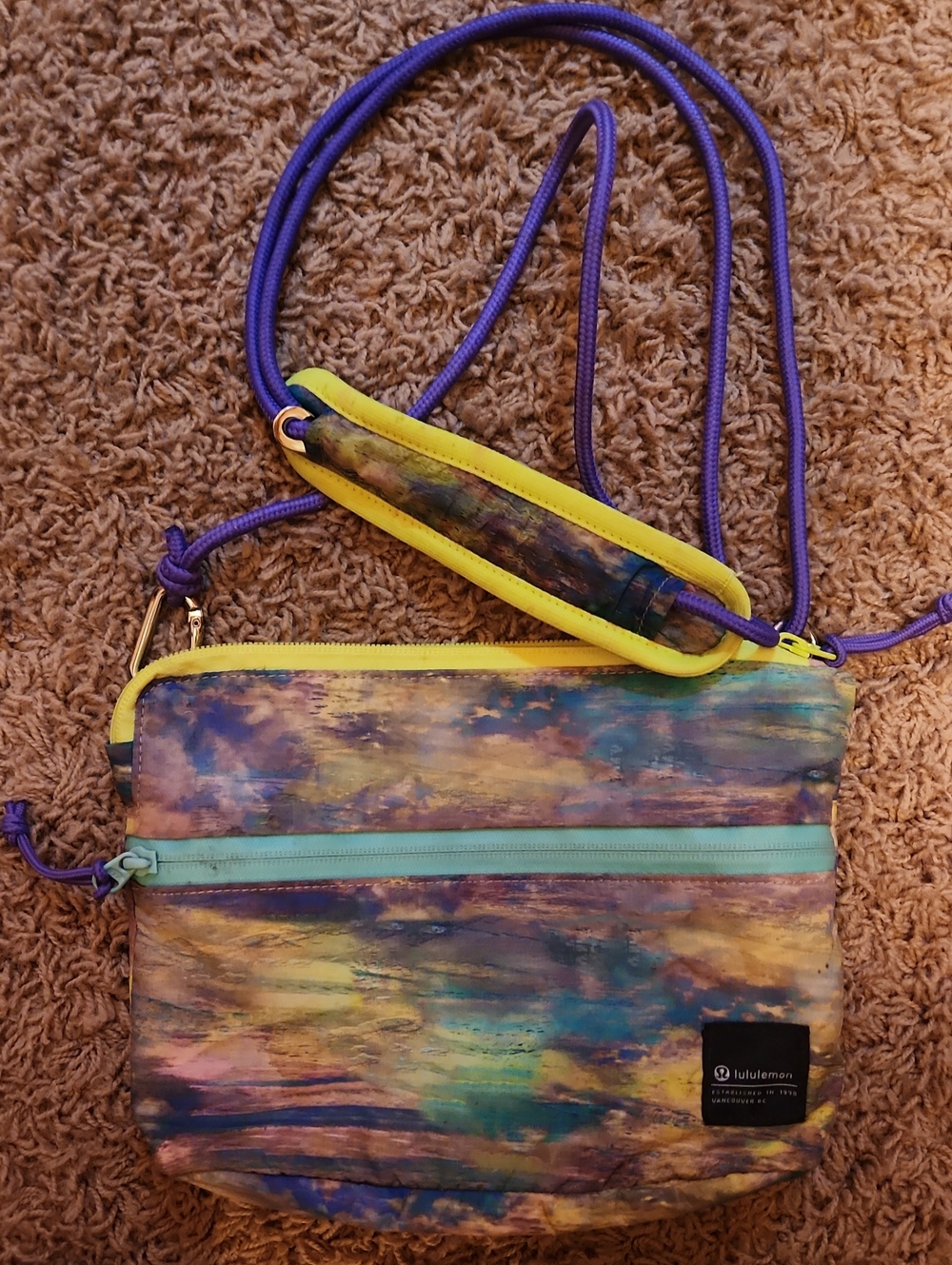 Lululemon Multicolored Patch Crossbody Bag
